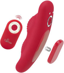 Sweet Smile - akkus, rádiós bugyi vibrátor (piros) - erotikasziget