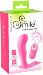 Sweet Smile G-Spot Panty - akkus, rádiós felcsatolható vibrátor (pink) - erotikasziget