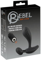 Rebel RC - 2in1 prosztata vibrátor (fekete)