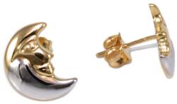 Ékszershop Bicolor hold bedugós arany fülbevaló (1312841)