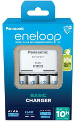 Panasonic K-KJ51MCD40E akkumulátor töltő 4 db 2000mAh AA akkumulátorral (K-KJ51MCD40E) - securezone