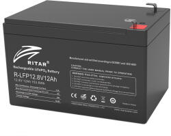 Ritar 12V 12Ah lítium vas foszfát(LiFePo4) akkumulátor (R-LFP12.8V12AH)