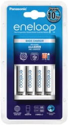 eneloop K-KJ51MCC04E akkumulátor töltő időzítővel 4 db AAA 750mAh akkumulátorral (K-KJ51MCC04E)