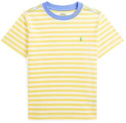 Ralph Lauren gyerek pamut póló sárga, mintás, 322952450004 - sárga 124-134