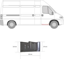 Citroen Jumper 2002-2006 - Fellépő lemez javító elem jobb