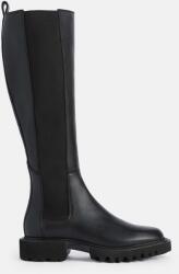 AllSaints csizma Maeve Boot fekete, női, lapos talpú, W098FB - fekete Női 38