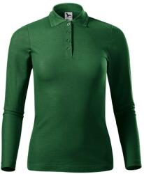 MALFINI Bluză polo cu mânecă lungă pt femei Pique Polo LS - Verde de sticlă | M (2310614)