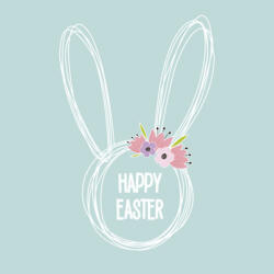 POL-MAK Húsvét Graphic Bunny szalvéta 20 db-os 33x33 cm PKK765208 (PKK765208)