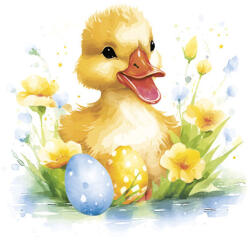 POL-MAK Húsvét Cute Baby Duck szalvéta 20 db-os 33x33 cm PKK765215 (PKK765215)