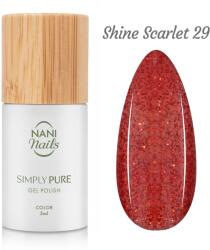 Naní ojă semipermanentă Simply Pure 5 ml - Shine Scarlet
