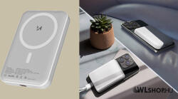 Wozinsky Külső akkumulátor, power bank, 10000mAh, magsafe kompatibilis, PD20W, 1xUSB-C - Fehér (WPB-02)