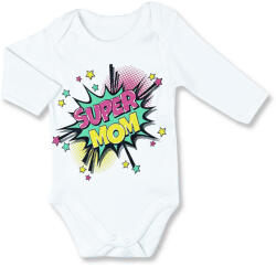 Baby Cool Baba body - Super Mom graffiti Méret: 68 (4-6hó)