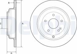 DELPHI Disc frana DELPHI BG4793C