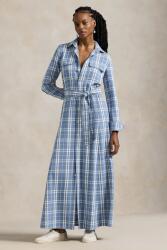 Ralph Lauren pamut ruha bézs, maxi, harang alakú, 211959904 - bézs 40