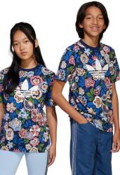 Adidas gyerek pamut póló sötétkék, mintás, JD0527 - sötétkék 140