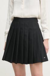 Tommy Hilfiger szoknya fekete, mini, harang alakú, WW0WW43626 - fekete 42