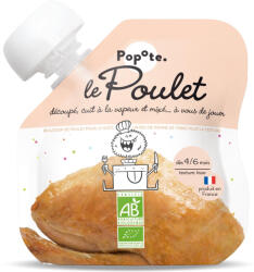 Popote Piure BIO cu 51% carne de pui, +4 6 luni Popote
