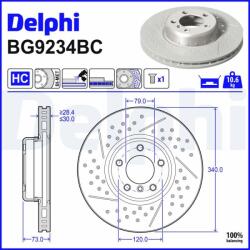 DELPHI Disc frana DELPHI BG9234BC (BG9234BC)