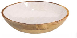 Zeller Bol servire Zeller, lemn de mango, 25x5 cm, maro bej (ZE-25696) Castron