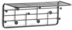 Zeller Cuier perete Zeller-Black, metal, 51.4x24x21 cm, negru (ZE-17011)