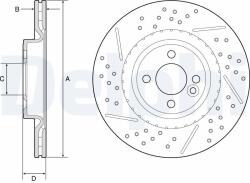 DELPHI Disc frana DELPHI BG4789C (BG4789C)