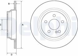 DELPHI Disc frana DELPHI BG4686C