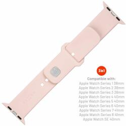 FIXED Silicone Sporty Strap Set for Apple Watch 38/40/41mm Pink (FIXSST2-436-PI) - oneclick