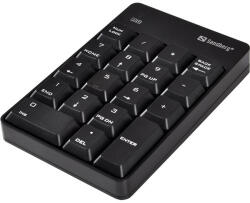 SANDBERG Billentyűzet Vezeték Nélküli - Wireless Numeric Keypad 2 (numerikus billentyűzet; fekete) (630-05) - securezone