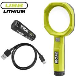 RYOBI 4V USB Lithium nagyítólámpa, 1x 2, 0Ah akkumulátor, töltő - RML4-120G (5133006229) - oneclick