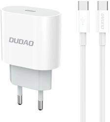 Dudao Incarcator Dudao A14EUC PD 20W USB-C pentru perete cu cablu - Alb