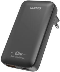 Dudao Incarcator de perete GaN Dudao A65Q 65W USB-A USB-C PD - Negru
