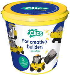 Clics Toys Builders Squad Box - 5 in 1 építőjáték 123 elemmel (CB199-04)