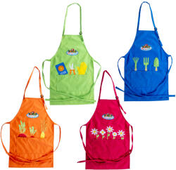 Garden Kids Kerti kötény gyerekeknek állítható nyakkal, zsebbel zöld színben (KG240-Z)