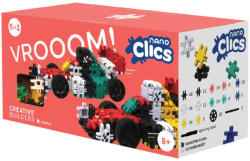Clics Toys Nano Clics - 5az1-ben 250 db-os kreatív építőjáték, Járművek (NC002)