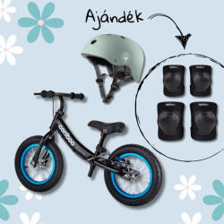 Cariboo csomag - Adventure futóbicikli - Black/Blue bukósisakkal és ajándék védőfelszereléssel (GK2)