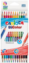 CARIOCA - Kétvégű háromszögletű színes ceruza 12 db-os (42991)