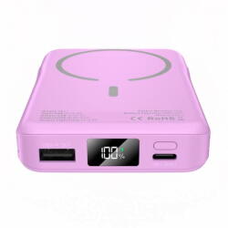 Tech-Protect Baterie Externa Wireless Tech-Protect PB31 LifeMag, 10000mAh, 15W, FQI, 1 x Lightning, 1 x QI, 1 x USB-A, 1 x USB-C, Mov (bat/tec/pb/10/15/qc/1x/1x/1x/mo)