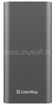 ColorWay CW-PB200LPH3GR-PDD USB töltő adapter, powerbank 20 000 mAh teljes (USB QC3.0 + USB-C tápellátás 22, 5 W) (szürke) (CW-PB200LPH3GR-PDD) (CW-PB200LPH3GR-PDD)