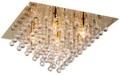 Reality Lancaster crystal Ceiling lamp, shiny gold finishCrystal hanging beads7*E14 Max. 40W, bulb excl. Dia: 56cm H: 32cm - REAL-627807-03 (REAL-627807-03)