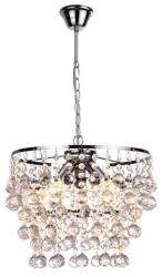 Reality London crystal Pendant lamp, chrome, Glass hanging beads. 1*E27 Max. 40W, bulb excl. Dia: 34cm. Total H: 120cm - REAL-327703-06 (REAL-327703-06)