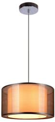 Reality Martina 1-LIT PENDANT LAMPW/230V 50Hz E27*1(W/O BULB)W/SIZE: D300 MMW/CHROME + GREY SHADE FINISHW/BASE SIZE: D100MM - REAL-333201-47 (REAL-333201-47)
