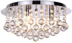 Reality Loona Ceiling lamp Round chrome + clear Crystal 3xG9 max. 33W bulb incl. Product dimensions: Width: 35cm Height: 22cm - REAL-622903-06 (REAL-622903-06)