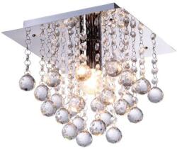 Reality Lancaster crystal Ceiling lamp, chromeCrystal hanging beads1*E27 Max 60W, bulb excl. Dia: 25cm H: 22.5cm - REAL-627801-06 (REAL-627801-06)
