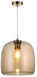 Reality Enola ChandelierE27X1 MAX40WIron+glassD25CM canopy and cup gold mat - REAL-334301-22 (REAL-334301-22)