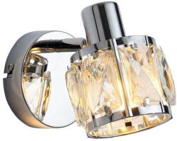 Reality Crownie 1lt spot, satin nickelmetal+crystal230V 50Hz E14*1(w/o bulb)canopy: D8cm - REAL-830901-06 (REAL-830901-06)