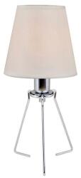 Reality Kitty + shade Table lamp, chrome, shade beige Dia: 14cm H: 13cm 1*E14 Max 40W bulb excl. W: 14cm H: 28cm - REAL-532511-06 (REAL-532511-06)