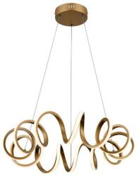 Reality Loop pendant lamp with dimmable driver +RCAlu+ pvc+ Iron Painting Gold finishingLED 4000K 40W; 80lm/W; 25000hours; CRI≧80; A+Size: D550*H1200MM H12 - REAL-340201-09 (REAL-340201-09)