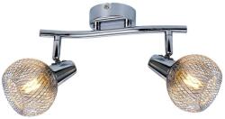 Reality Loretto 2lt spot, chromesize: 100*250*165mmmetal shade: ∅100*80mm2*E14 bulb not incl. - REAL-830702-06 (REAL-830702-06)