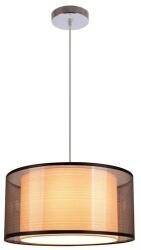 Reality Martina 1-LIT PENDANT LAMPW/230V 50Hz E27*1(W/O BULB)W/SIZE: D400 MMW/CHROME + BLACK SHADE FINISHW/BASE SIZE: D100MM - REAL-333211-02 (REAL-333211-02)