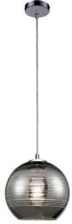 Reality Jaron Pendant lamp chrome Size: 30*30*120cm 1xE27 40W bulb excl. Glass chrome galvanized - REAL-324221-06 (REAL-324221-06)